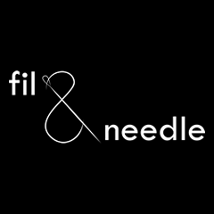 Fil and needle logo